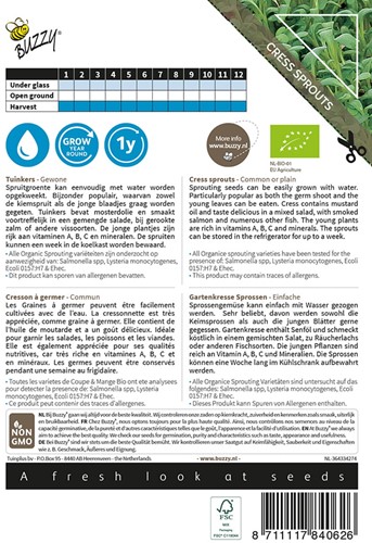 Organic Sprouting Cresson à germer BIO - Buzzy-2