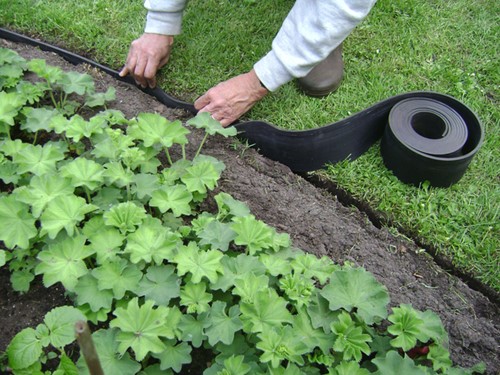 Jardin flexible pelouse bordure mur de 5m de frontière-2