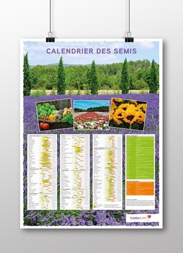 Poster Calendrier des Semis Français