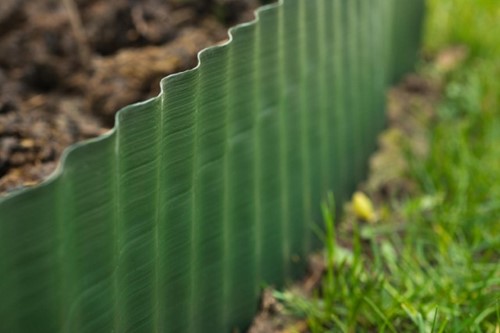 Bordure de Pelouse en Plastique 15cm x 9meter - Nature