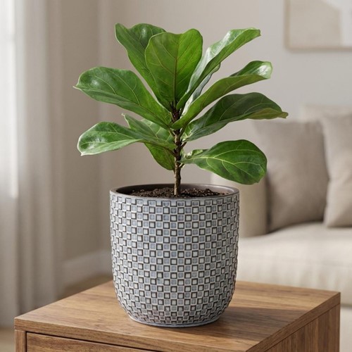 Mini pot relief bleu D7-2