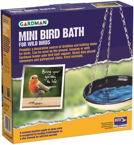 Mini-bain pour Oiseaux vernis en boîte
