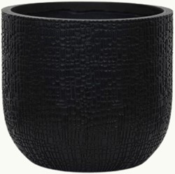 Bloempot Capi Nature Skin Bol Antraciet Ø24cm - 21cm
