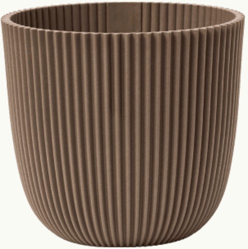 Pot Capi Nature Groove Taupe Chaud Ø22 cm