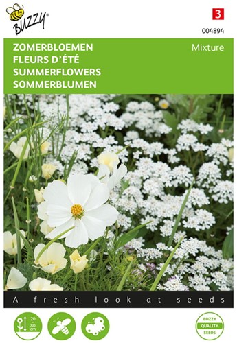 Zomerbloemen wit mengsel - Buzzy