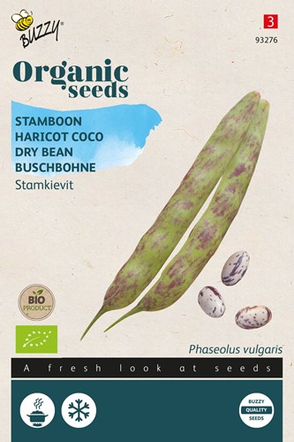 Haricot coco Kievit low, Borlotto rosso BIO - Phaseolus vulgaris