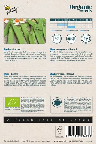 Bio Pous mangetout Record-2