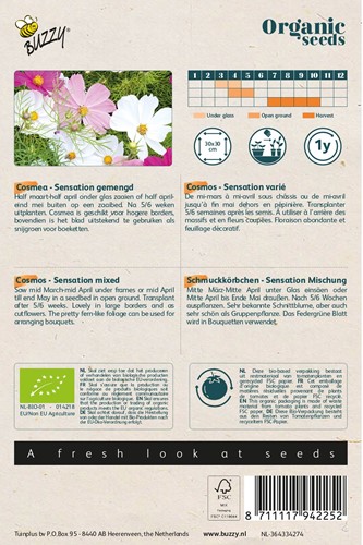 Bio Cosmea Sensation Mix - Cosmos-2