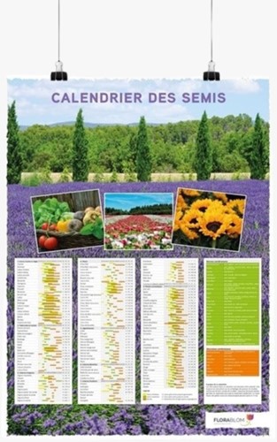 Poster Calendrier des Semis Français