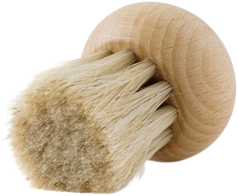 Brosse à champignons en hêtre