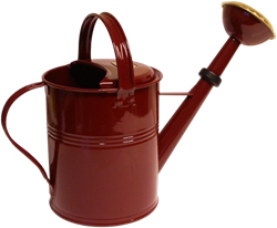 Gieter Metaal Rond 5 liter Rood