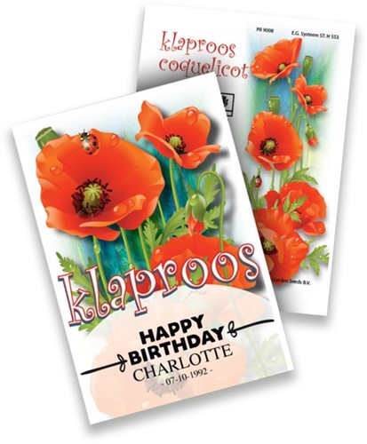 Pavot Paquets de semences personnalisés - 250 pièces-2