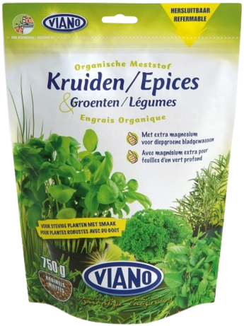 Engrais organique Epices & Légumes 750 gr Doypack Viano