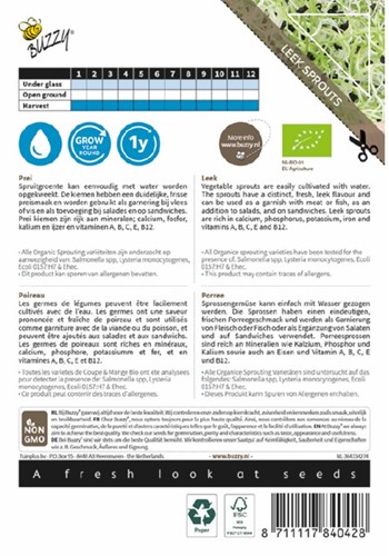 Organic Sprouting Poireau BIO - Allium porrum-2