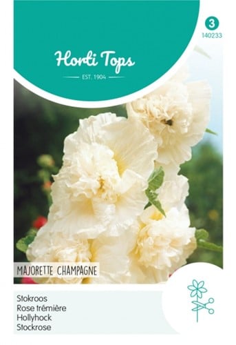 Rose Trémière Majorette Champagne - Hortitops