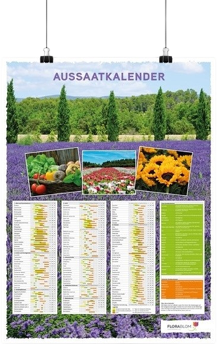 Poster Calendrier - enroulé des Semis Allemand